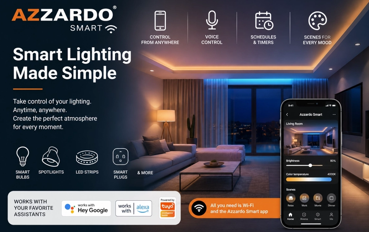 Azzardo Smart – inteligentne światło dopasowane do Twojego stylu życia