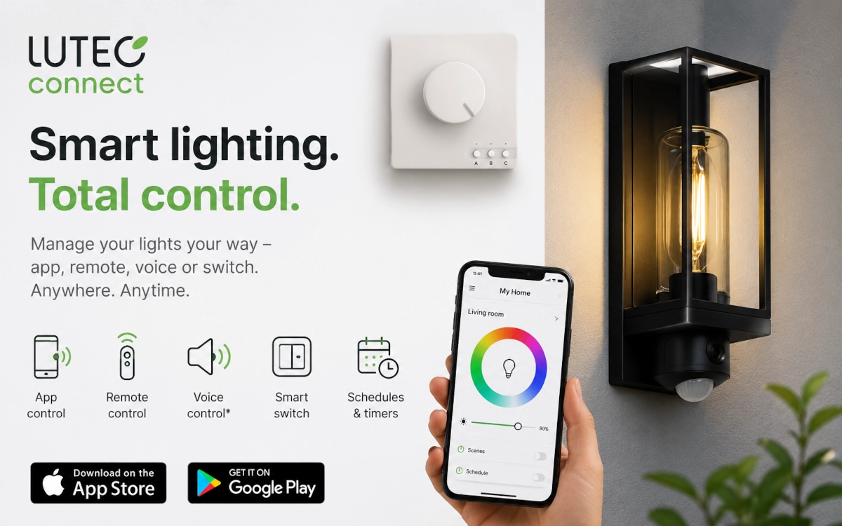 Lutec Connect – inteligentne oświetlenie, które dopasowuje się do Ciebie