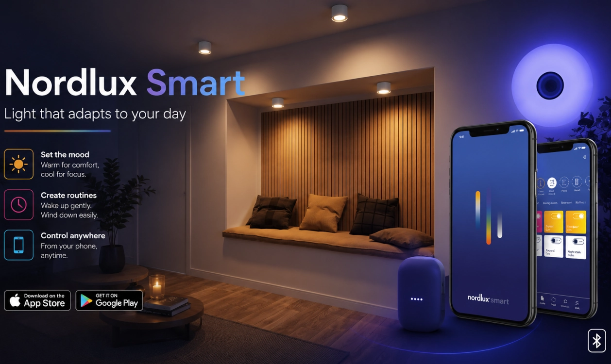 Nordlux Smart – światło, które dopasowuje się do Twojego dnia