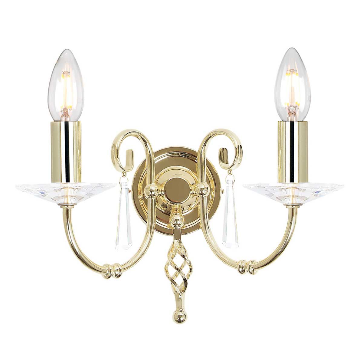 AEGEAN-AG2-POL-BRASS-Elstead Lighting-99770