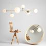 Lampa wisząca DIONE 1092K30 2x40W/E14+2x60W/E27 od Aldex