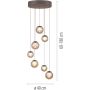 Lampa wisząca PURE POPUP 2587-97 2200-5000k 7x3W/LED 1600lm ip20 od Paul Neuhaus