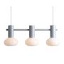 Lampa wisząca FLO 3 GREY S 7000E22_S 3x10W/E14 od Aldex