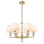 Lampa sufitowa SUTTON P06692BR-WH 6x40W/E14 ip20 od Cosmolight