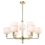 Lampa sufitowa SUTTON P09685BR-WH 9x40W/E14 ip20 od Cosmolight