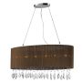 Lampa wisząca SIDNEY OVAL BROWN AZ1839 6x40W/E14 od AZzardo