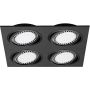 Downlight wpuszczany BOXY 20073-BK 4x15W/GU10/AR111 IP20 od Zuma Line