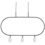 Lampa wisząca Luna LPL338-SL 3000K 3x3W/LED 720lm IP20 od Altavola Design