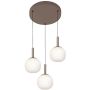 Lampa wisząca Montes PND-02217-3-BRO 3000K/4000K/6000K 1x18W/LED 2200lm IP20 od Italux