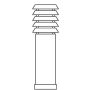 Lampa stojąca Alta 293BC 1x9W/E27 IP65 od Norlys