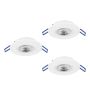 Downlight wpuszczany GEDREZ 300184 2700K, 4000K, 6500K 3x4.9W/LED 1560lm ip20 od Eglo