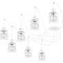 Lampa wisząca Luto 31142 7x60W/E27 od Sigma Lighting