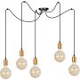 Lampa wisząca SPARK 5 BLACK 446/5 5x60W/E27 IP20 od Emibig