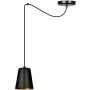 Lampa wisząca LINK 1 BLACK / GOLD 455/1 1x60W/E27 IP20 od Emibig