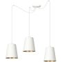 Lampa wisząca LINK 3 WHITE / GOLD 456/3 3x60W/E27 IP20 od Emibig