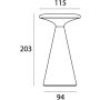 Lampa stołowa FUNGHI T0064 2700k 1x1.6w/led 160lm ip44 od Maxlight