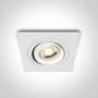 Downlight wpuszczany The Dual Ring 51105ABG/W 1x10W/GU10 IP20 od One Light