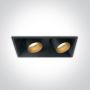 Downlight wpuszczany The Recessed Cylinders 51211C/B/W 3000K 2x11W/LED 820lm IP20 od One Light