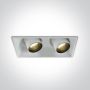 Downlight wpuszczany The Recessed Cylinders 51211C/W/W 3000K 2x11W/LED 820lm IP20 od One Light