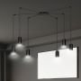 Lampa wisząca TRAKER 6 BL/BLACK 524/6 6x30W/GU10 IP20 od Emibig