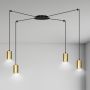 Lampa wisząca TRAKER 4 BL/GOLD 526/4 4x30W/GU10 IP20 od Emibig