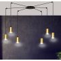 Lampa wisząca TRAKER 6 BL/GOLD 526/6 6x30W/GU10 IP20 od Emibig