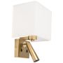 Kinkiet SCONCE LED H73 3000K 1x40W/E27+3w/LED 200lm IP20 od Zambelis