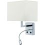 Kinkiet HOTEL LED 6800 4000K 1x60W; 1x2,2W/E27/LED IP20 od Nowodvorski