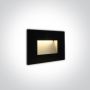Lampa schodowa do zabudowy The Glass Face 68076/B/W 3000K 1x3W/LED 200lm IP65 od One Light