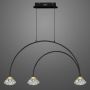 Lampa wisząca Tiffany LA059/CL1_black 3000K 3x3x3W/LED 540lm IP20 od Altavola Design