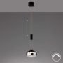 Lampa wisząca Arosa 60986 2700K 1x9W/LED 950 lm IP20 od Fischer&Honsel