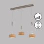 Lampa wisząca SHINE-WOOD 61073 2700K 3x9W/LED 2900 lm IP20 od Fischer&Honsel