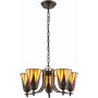 Żyrandol Dark Star 74358 5x40W/E14 od Endon