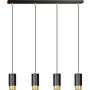 Lampa wisząca FUMIKO 4 BL/GOLD 817/4 4x30W/GU10 IP20 od Emibig