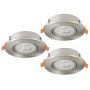 Downlight wpuszczany BARRANCO 902268 2700K, 4000K, 6500K 3x4.5W/LED 3X450lm ip20 od Eglo