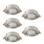 Downlight wpuszczany BARRANCO 902269 2700K, 4000K, 6500K 5x4.5W/LED 5X450lm ip20 od Eglo