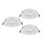 Downlight wpuszczany BARRANCO GU10 902225 3x5W/GU10 ip20 od Eglo