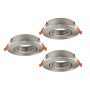 Downlight wpuszczany BARRANCO GU10 902232 3x5W/GU10 ip20 od Eglo