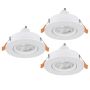 Downlight wpuszczany BARRANCO GU10 902242 3x4.5W/GU10 ip20 od Eglo