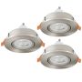 Downlight wpuszczany BARRANCO GU10 902246 3x4.5W/GU10 ip20 od Eglo