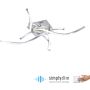 Lampa sufitowa POLINA 9144-55 3000k 4x33W/LED 4220lm ip20 od Paul Neuhaus