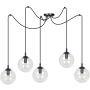 Lampa wisząca GIGI 5 BL TRANSPARENT 936/5 5x40W/E14 IP20 od Emibig