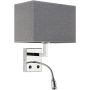 Kinkiet HOTEL LED 9302 4000K 1x60W; 1x2,2W/E27/LED IP20 od Nowodvorski