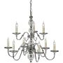 Żyrandol Tilburg CA20P9N 9x40W/E14 od Endon
