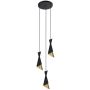 Lampa wisząca Malia PND-85949-3 BK+GD 3x40W/E27 od Italux