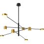 Żyrandol Remdal PND-16374-8 BK+GD 3000K 8x35,5W/LED 653lm od Italux