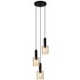 Lampa wisząca Sardo Rain PND-5581-3A-BK+RNAMB 3x40W/E27 od Italux