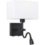 Kinkiet Norte WL-1122-2-BL-BM-RC-WH 3000K 2x60W, 3W/E27, LED 350lm od Italux