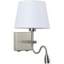 Kinkiet Norte WL-1122-2-BL-SN-RO-WH 3000K 2x60W, 3W/E27, LED 350lm od Italux