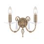Lampa ścienna AG2 AGED BRASS AEGEAN od Elstead Lighting